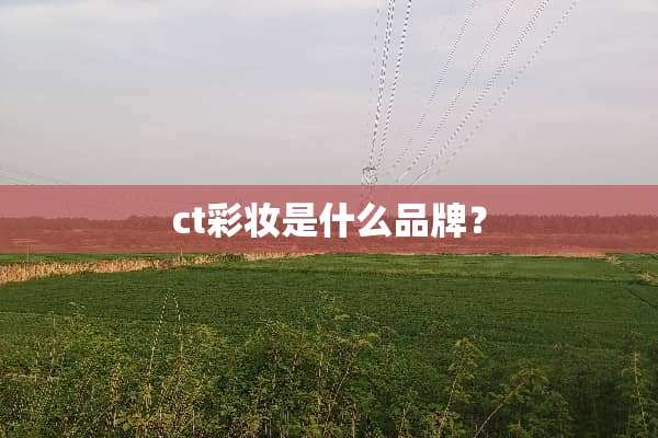 ct彩妆是什么品牌？