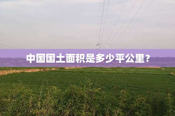 中国国土面积是多少平公里？