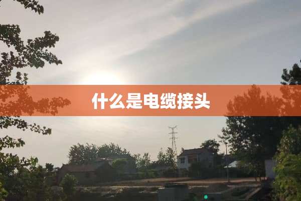 什么是电缆接头