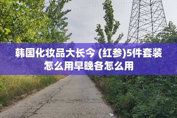 韩国化妆品大长今 (红参)5件套装怎么用早晚各怎么用