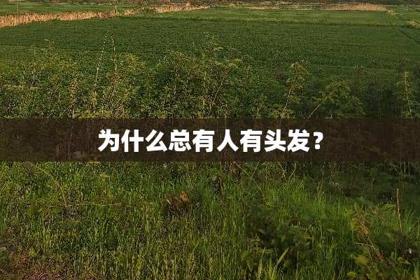 为什么总有人有头发？