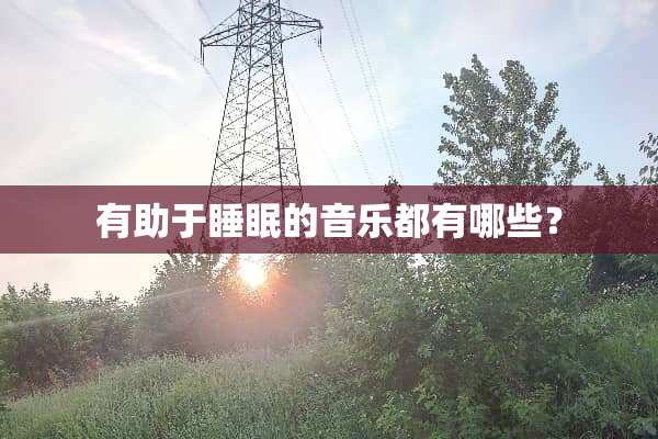 有助于睡眠的音乐都有哪些？