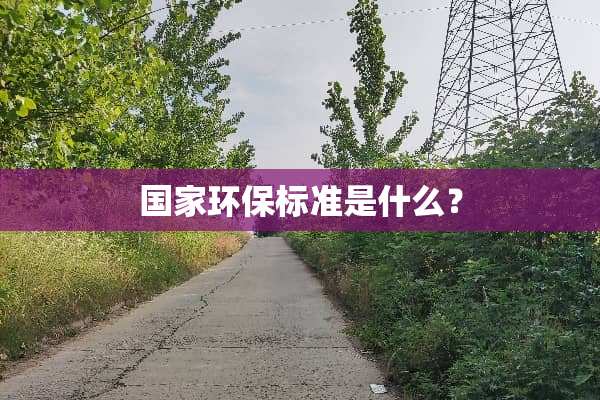 国家环保标准是什么？