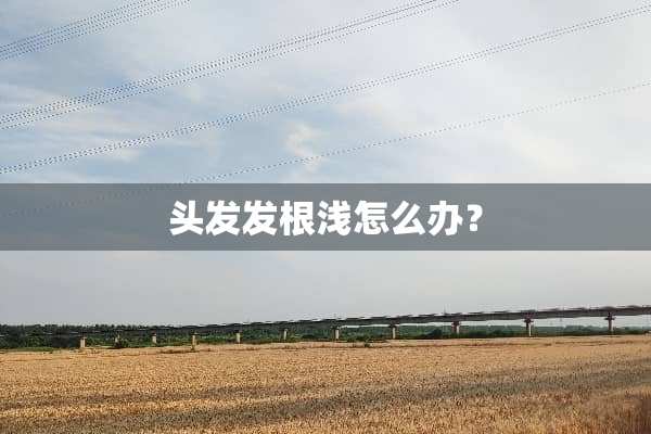 头发发根浅怎么办？
