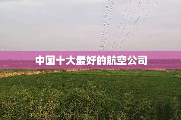 中国十大最好的航空公司