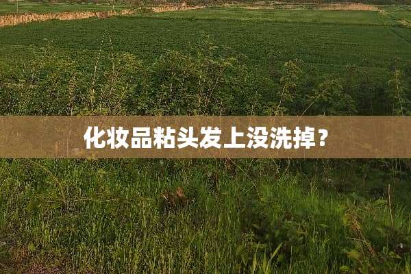 化妆品粘头发上没洗掉？