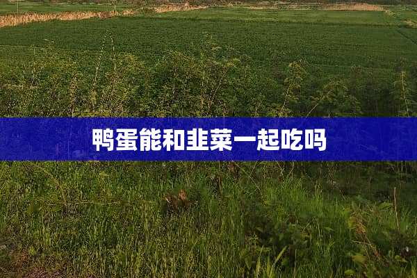 鸭蛋能和韭菜一起吃吗