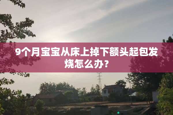 9个月宝宝从床上掉下额头起包发烧怎么办？
