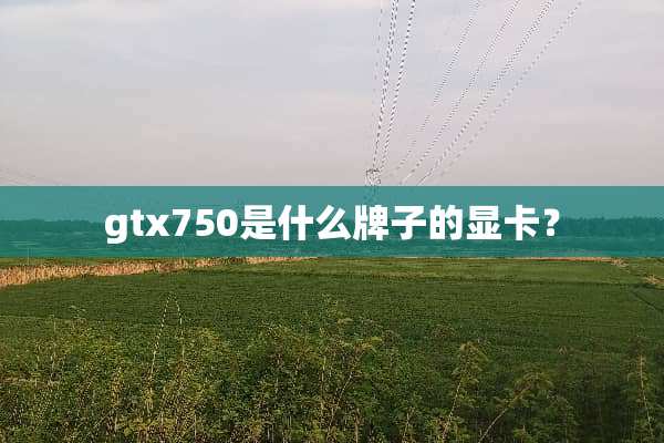 gtx750是什么牌子的显卡？