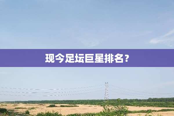 现今足坛巨星排名？