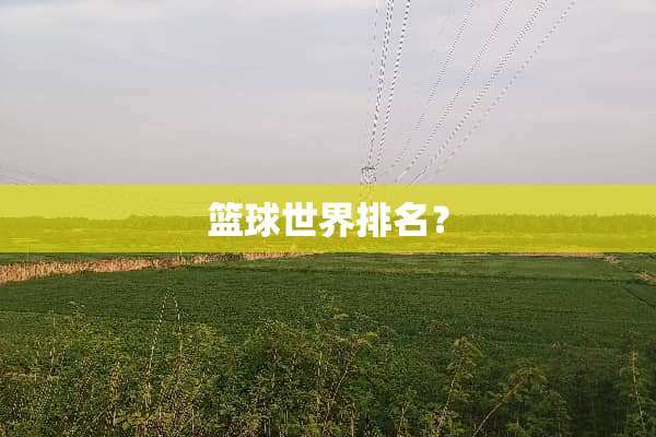 篮球世界排名？