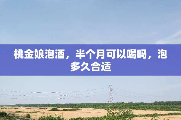 桃金娘泡酒，半个月可以喝吗，泡多久合适