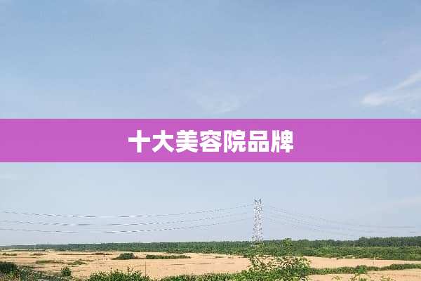 十大美容院品牌