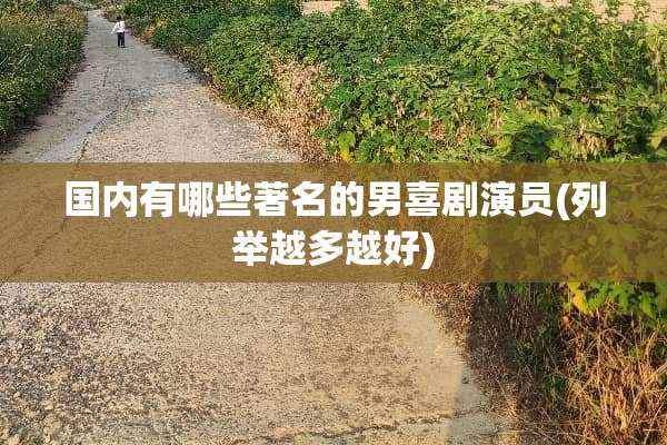 国内有哪些著名的男喜剧演员(列举越多越好)