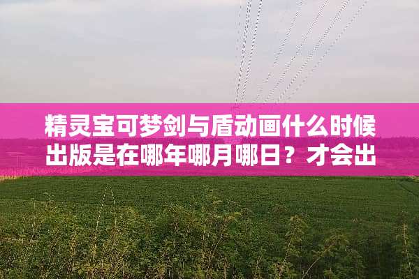 精灵宝可梦剑与盾动画什么时候出版是在哪年哪月哪日？才会出版