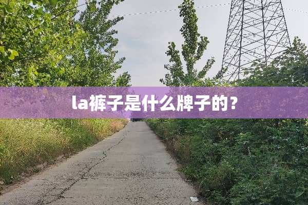 la裤子是什么牌子的？