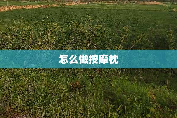怎么做按摩枕