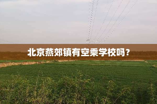 北京燕郊镇有空乘学校吗？