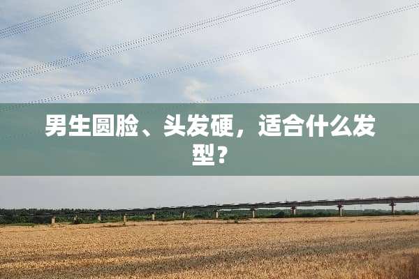 男生圆脸、头发硬，适合什么发型？