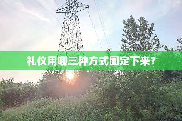 礼仪用哪三种方式固定下来？