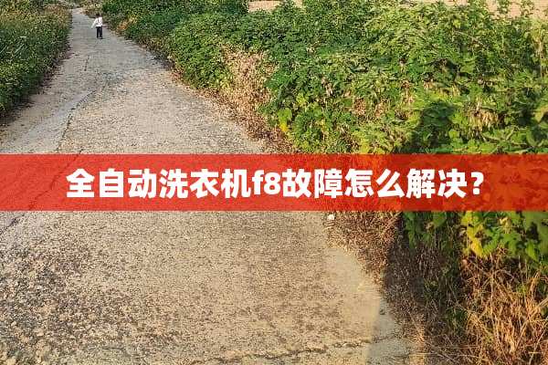 全自动洗衣机f8故障怎么解决？