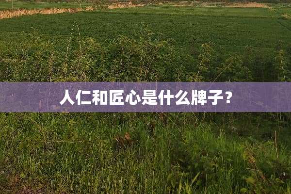 人仁和匠心是什么牌子？