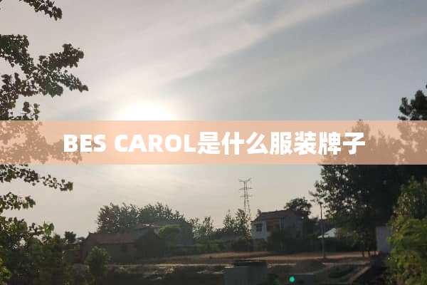 BES CAROL是什么服装牌子