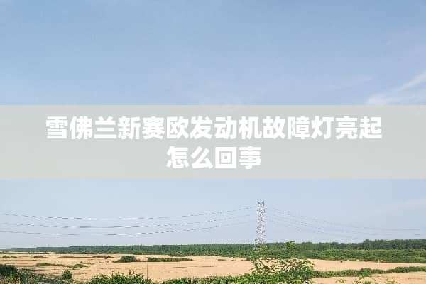 雪佛兰新赛欧发动机故障灯亮起怎么回事