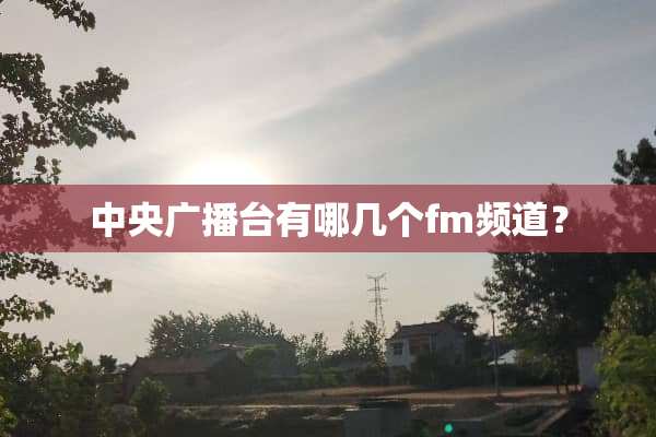 **广播台有哪几个fm频道？