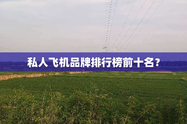 私人飞机品牌排行榜前十名？