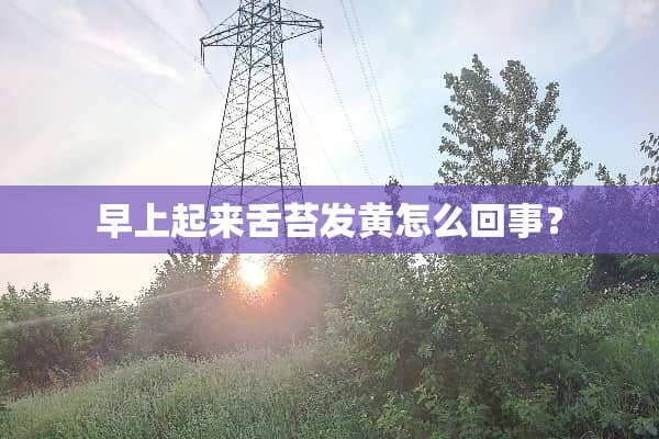 早上起来舌苔发黄怎么回事？