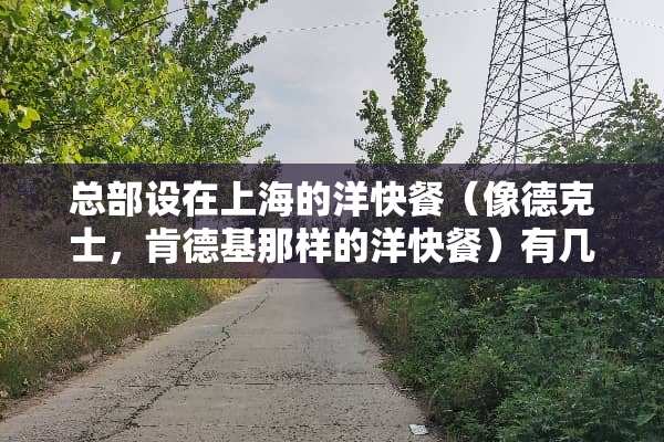 总部设在上海的洋快餐（像德克士，肯德基那样的洋快餐）有几家？