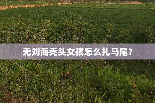 无刘海秃头女孩怎么扎马尾？