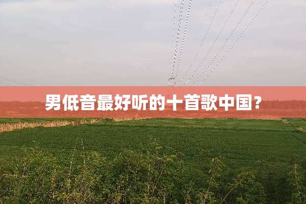 男低音最好听的十首歌中国？