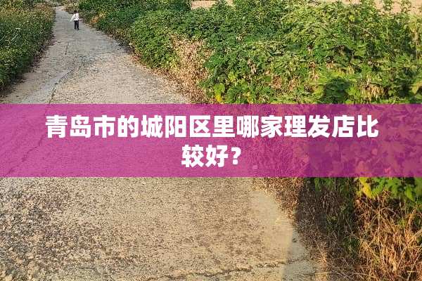 青岛市的城阳区里哪家理发店比较好？