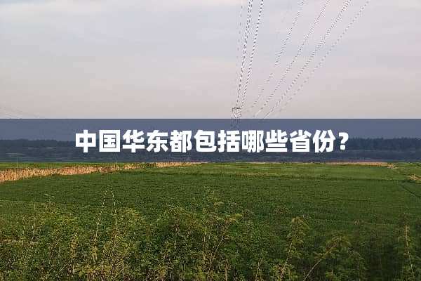 中国华东都包括哪些省份？