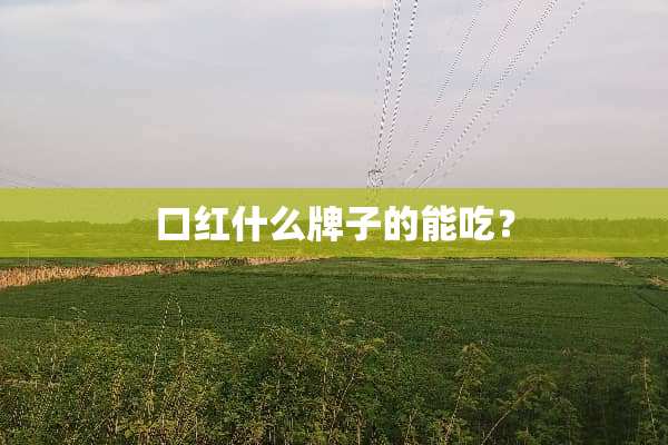 口红什么牌子的能吃？