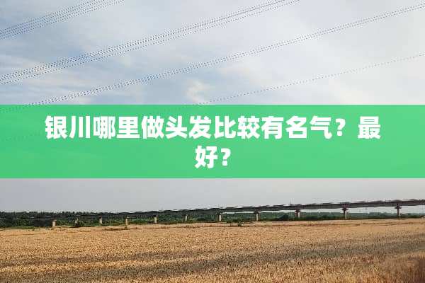 银川哪里做头发比较有名气？最好？