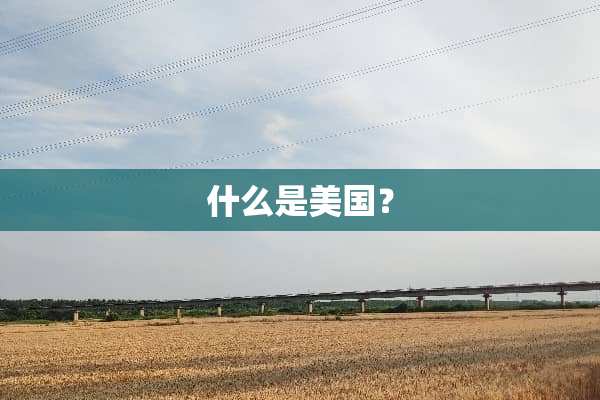 什么是美国？