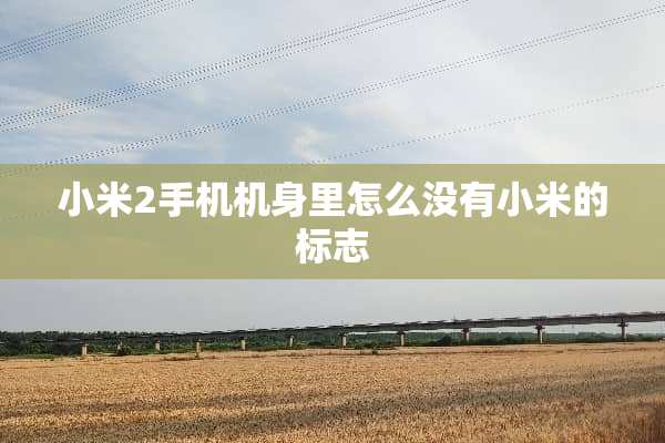 小米2手机机身里怎么没有小米的标志