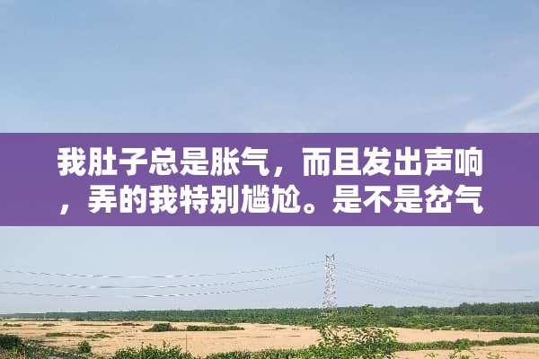 我肚子总是胀气，而且发出声响，弄的我特别尴尬。是不是岔气了？