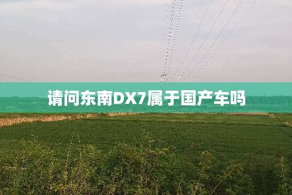 请问东南DX7属于国产车吗