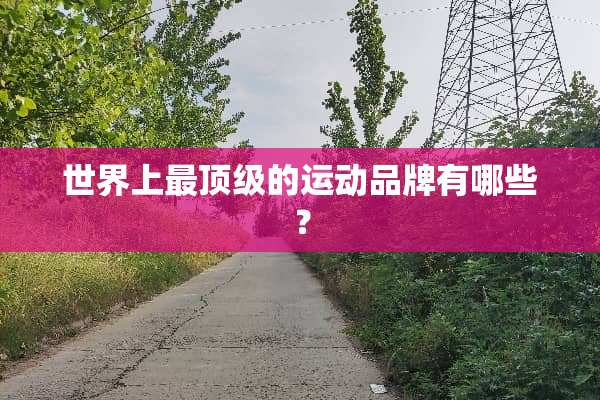 世界上最**的运动品牌有哪些？