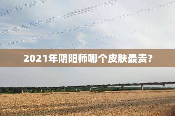 2021年*阳师哪个皮肤最贵？