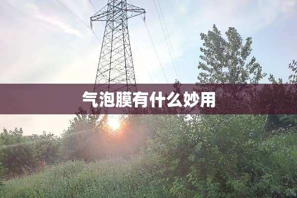 气泡膜有什么妙用