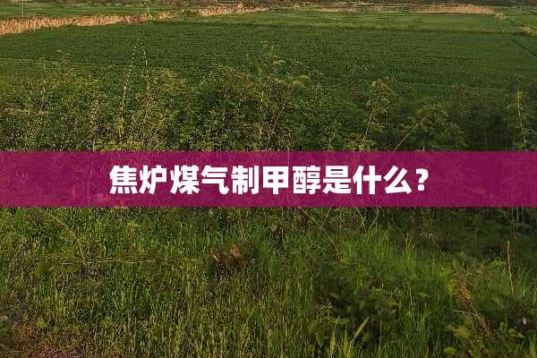 焦炉煤气制甲醇是什么？