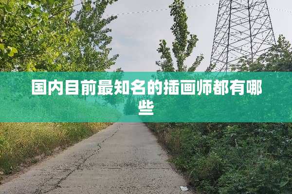 国内目前最知名的插画师都有哪些