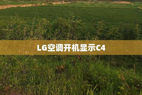 LG空调开机显示C4