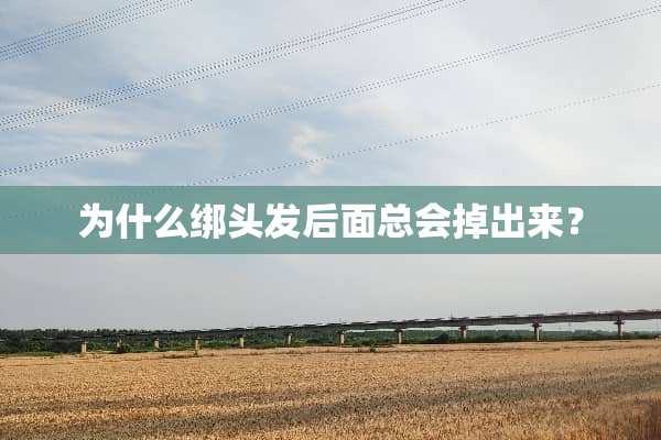 为什么绑头发后面总会掉出来？