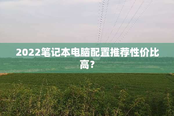 2022笔记本电脑配置推荐性价比高？